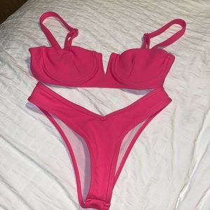 hot pink bikini